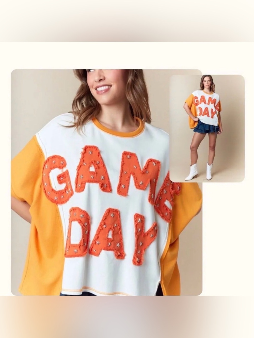 New Fantastic Fawn Game Day shirt small medium large oversize